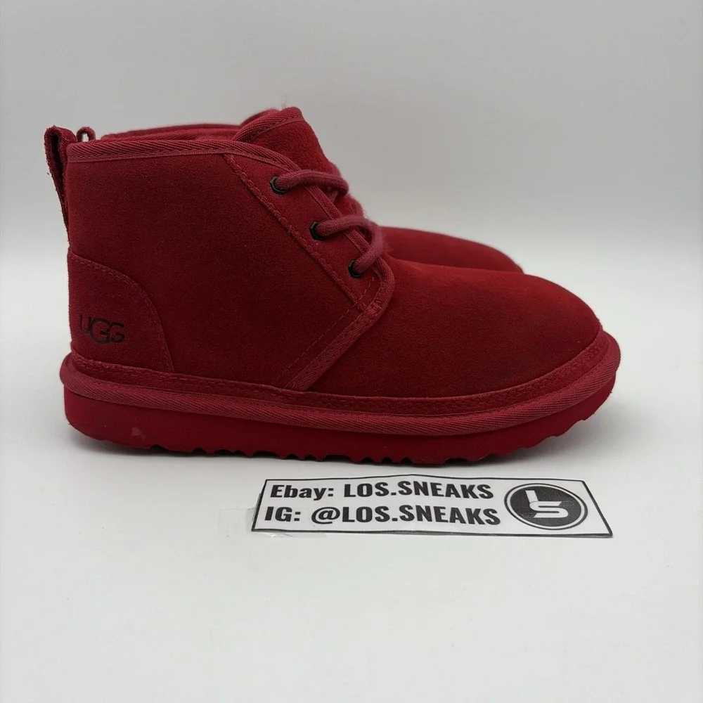 Size 4-Ugg Kids Neumel Red Chukka (1017320K)